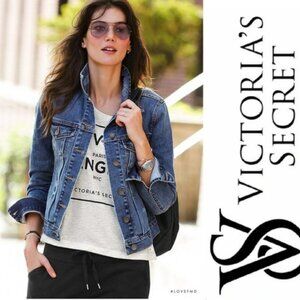 Victoria's Secret | Cream & Glitter VS Paris Angel Short Sleeve Tee | Size Small